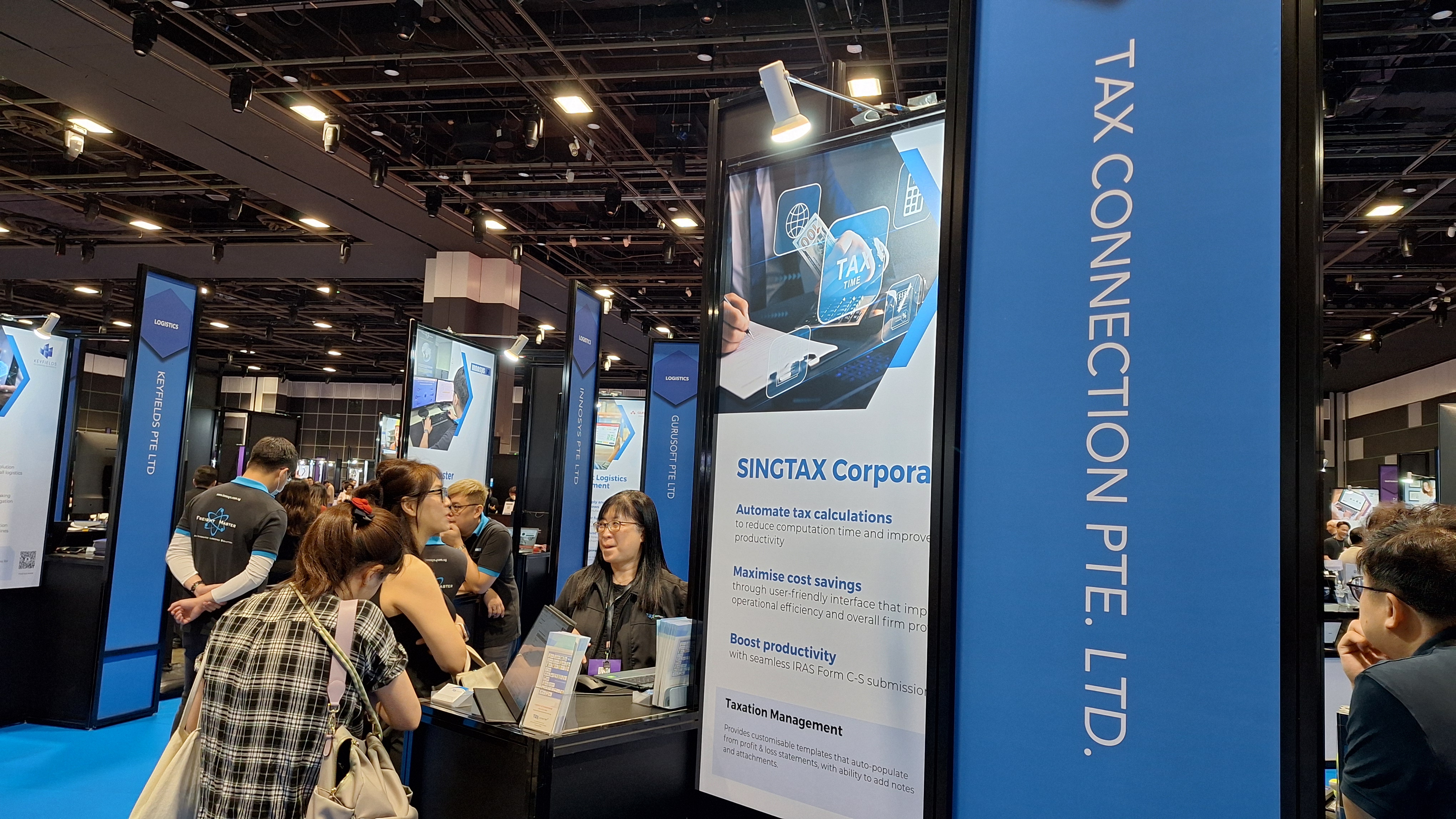 SINGTAX booth at SMEs Go Digital Suntec Convention